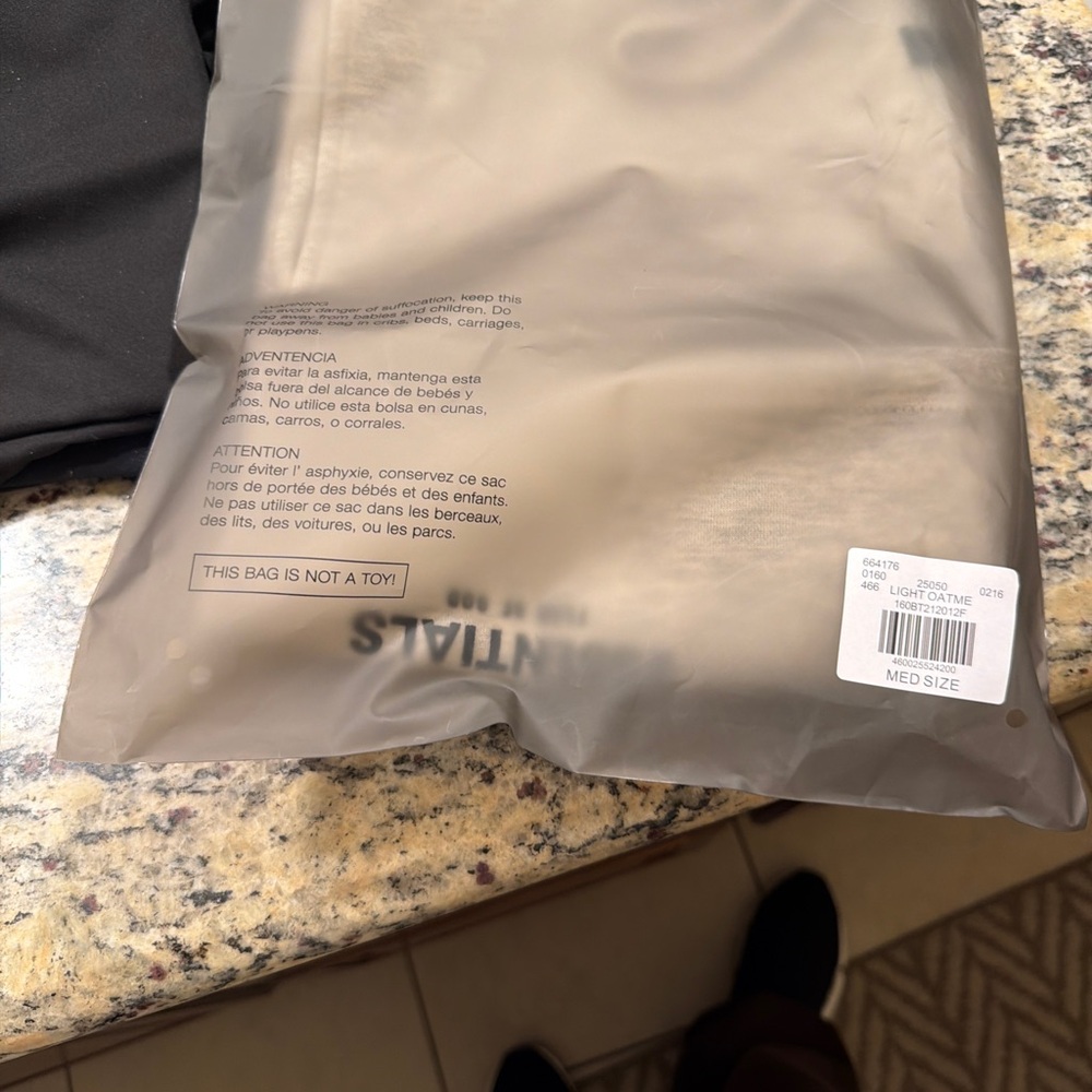 Essentials Medium Gray oatmeal essential NWT - image 2